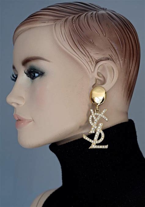 ysl earrings fake|buy vintage ysl earrings.